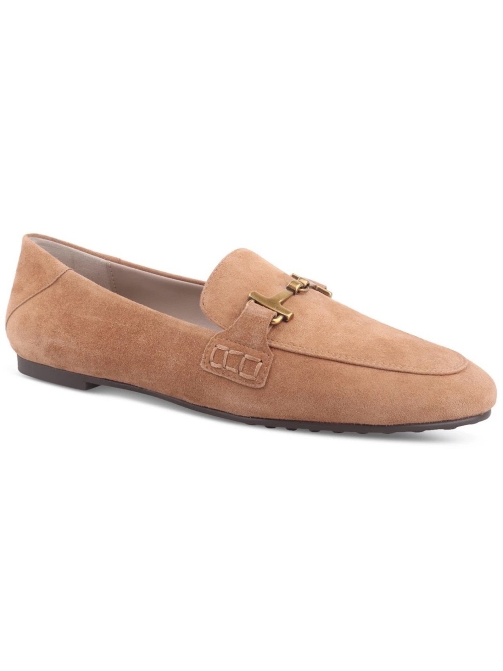 Giani Bernini Women's Beckhamm Tailored Loafers Tobacco Brown Suede